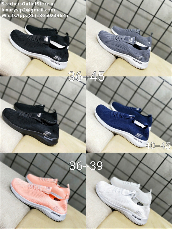 Skechers 2019SS Skech Knit Shoes Black/White/Blue/Grey/Pink 36-44